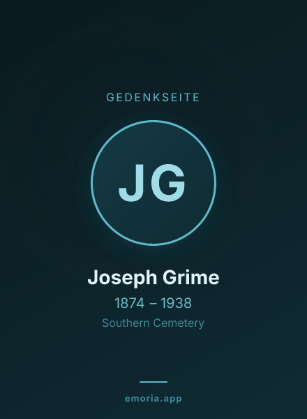 Gedenkportrait von Joseph Grime