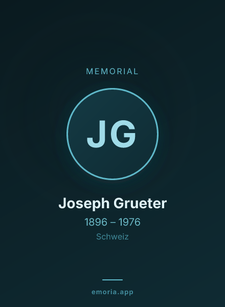 Memorial portrait of Joseph Grueter
