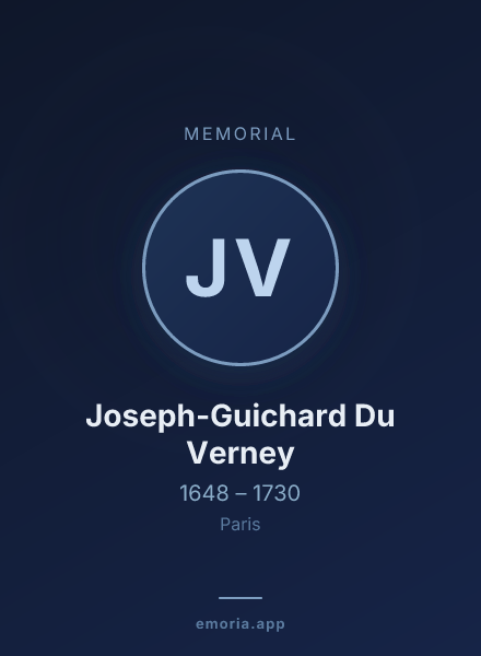 Memorial portrait of Joseph-Guichard Du Verney