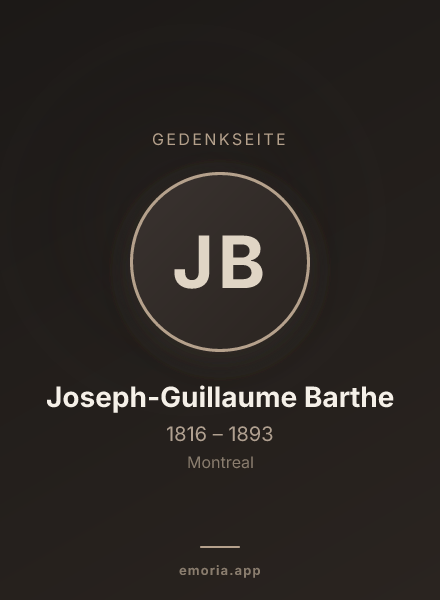 Gedenkportrait von Joseph-Guillaume Barthe