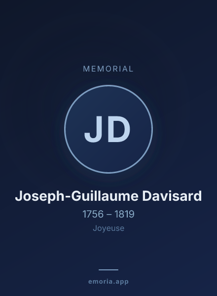 Memorial portrait of Joseph-Guillaume Davisard