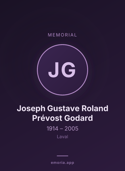 Memorial portrait of Joseph Gustave Roland Prévost Godard