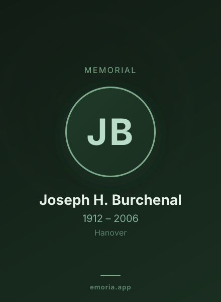 Memorial portrait of Joseph H. Burchenal