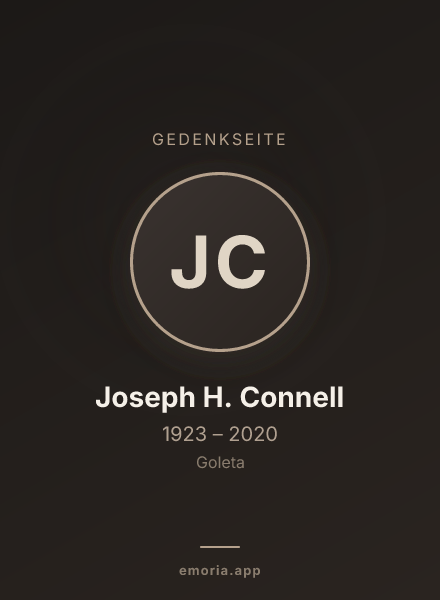 Gedenkportrait von Joseph H. Connell