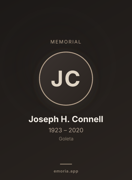Memorial portrait of Joseph H. Connell