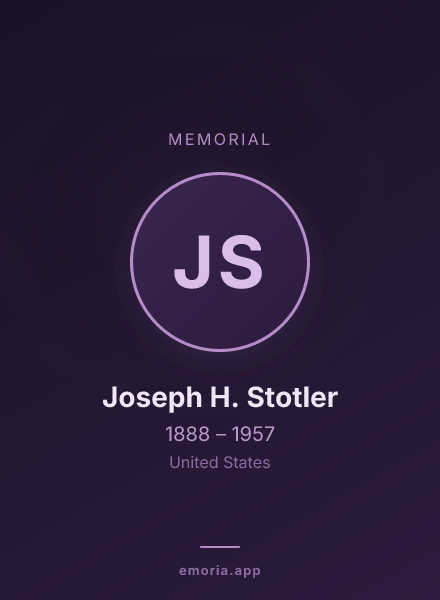 Memorial portrait of Joseph H. Stotler