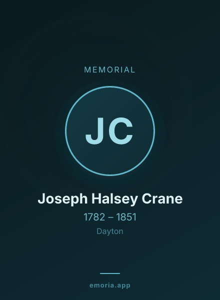 Memorial portrait of Joseph Halsey Crane