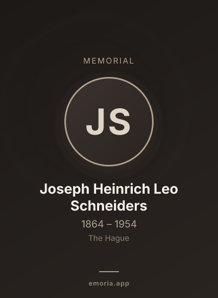 Memorial portrait of Joseph Heinrich Leo Schneiders