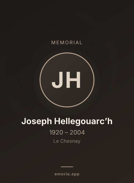 Memorial portrait of Joseph Hellegouarc’h
