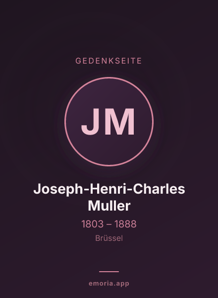 Gedenkportrait von Joseph-Henri-Charles Muller
