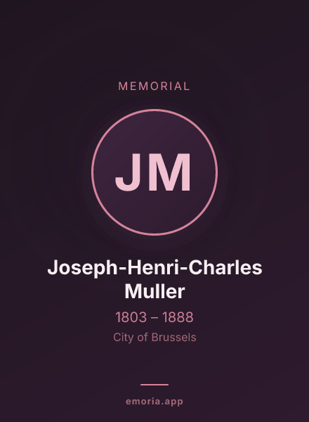 Memorial portrait of Joseph-Henri-Charles Muller