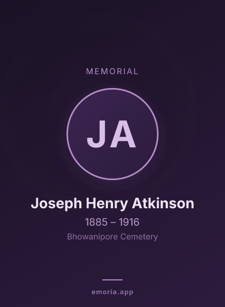 Memorial portrait of Joseph Henry Atkinson