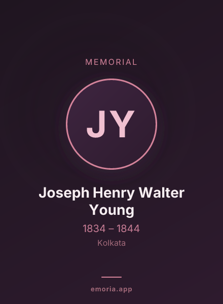 Memorial portrait of Joseph Henry Walter Young