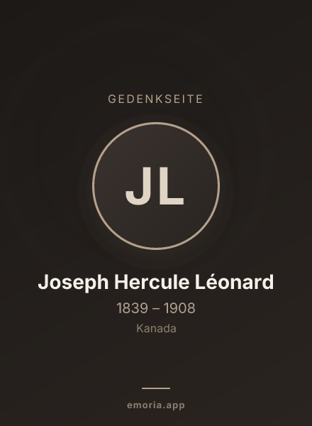 Gedenkportrait von Joseph Hercule Léonard