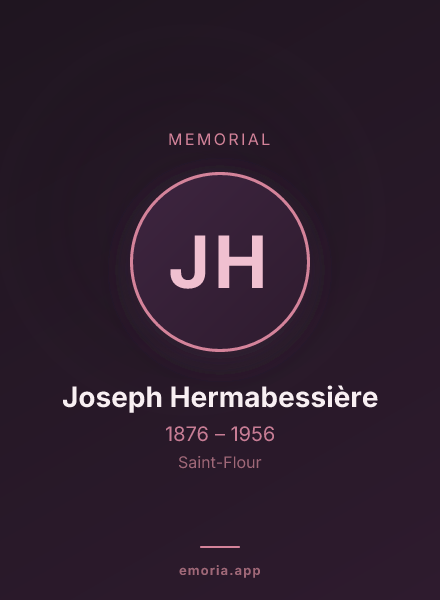 Memorial portrait of Joseph Hermabessière
