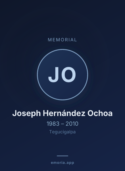 Memorial portrait of Joseph Hernández Ochoa