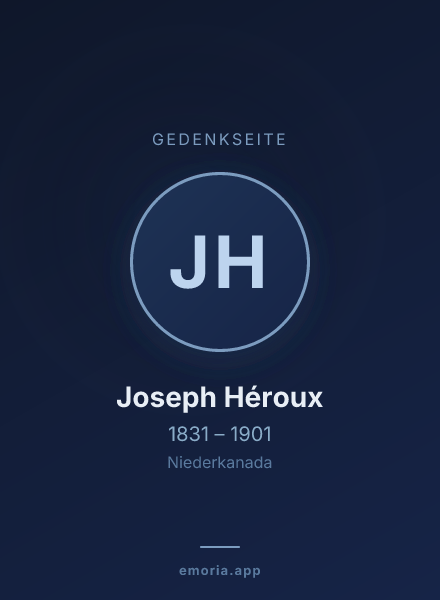 Gedenkportrait von Joseph Héroux