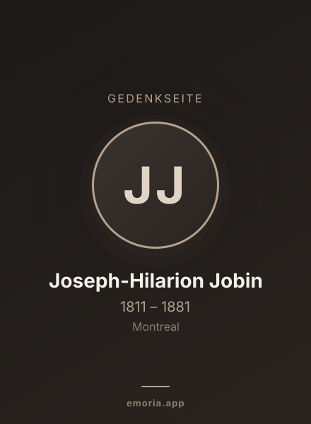Gedenkportrait von Joseph-Hilarion Jobin