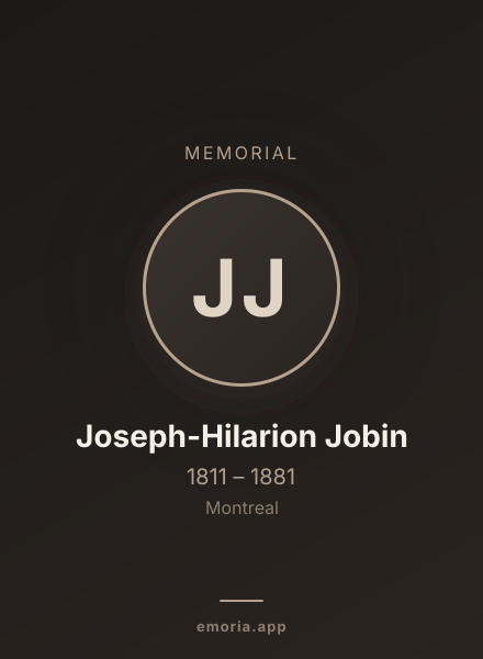 Memorial portrait of Joseph-Hilarion Jobin