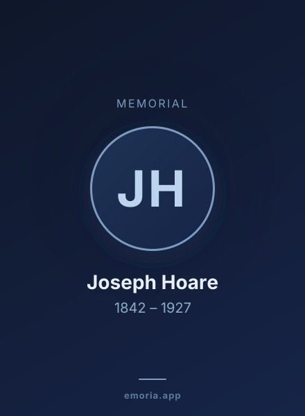 Memorial portrait of Joseph Hoare
