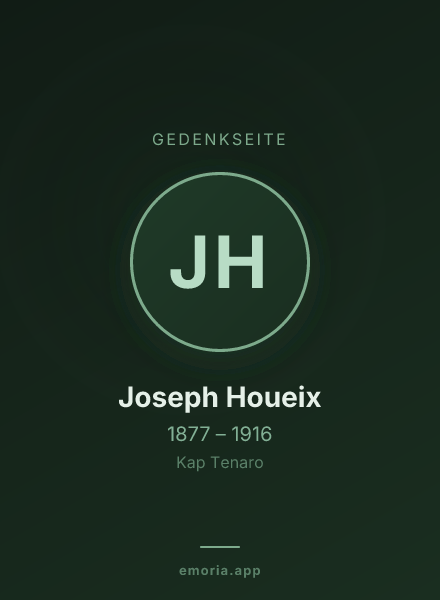Gedenkportrait von Joseph Houeix