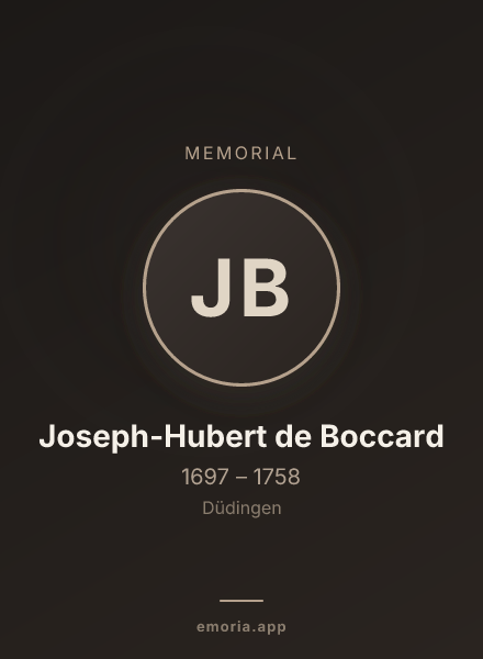 Memorial portrait of Joseph-Hubert de Boccard