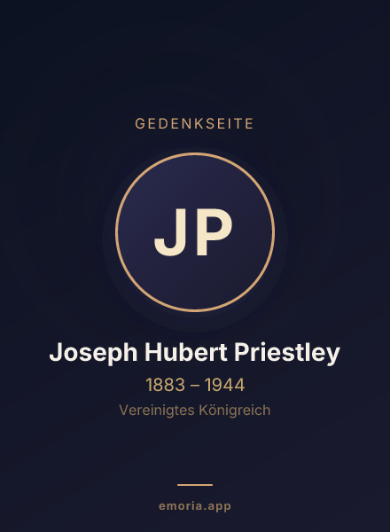 Gedenkportrait von Joseph Hubert Priestley