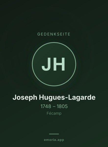 Gedenkportrait von Joseph Hugues-Lagarde