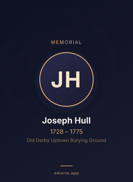 Memorial portrait of Joseph Hull