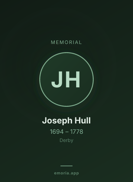 Memorial portrait of Joseph Hull