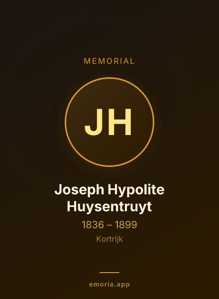 Memorial portrait of Joseph Hypolite Huysentruyt