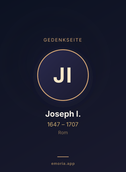 Gedenkportrait von Joseph I.