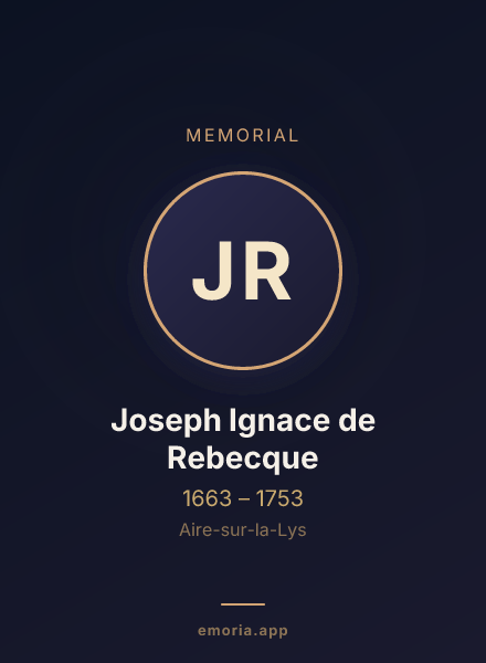 Memorial portrait of Joseph Ignace de Rebecque