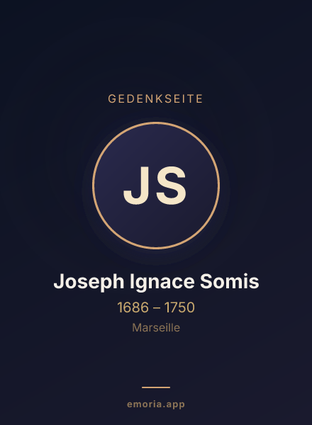 Gedenkportrait von Joseph Ignace Somis