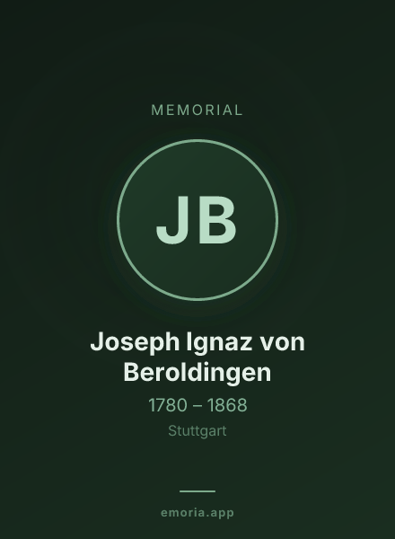 Memorial portrait of Joseph Ignaz von Beroldingen