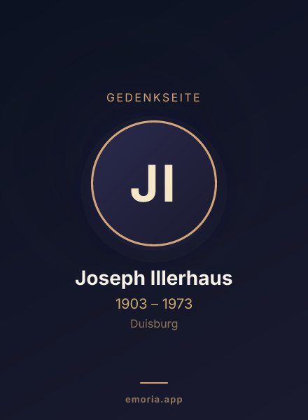 Gedenkportrait von Joseph Illerhaus