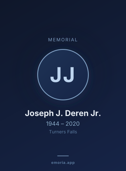 Memorial portrait of Joseph J. Deren Jr.