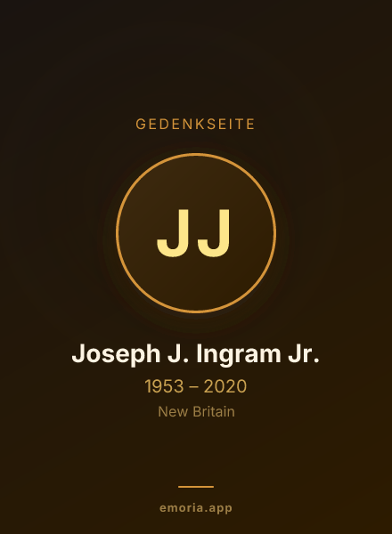Gedenkportrait von Joseph J. Ingram Jr.