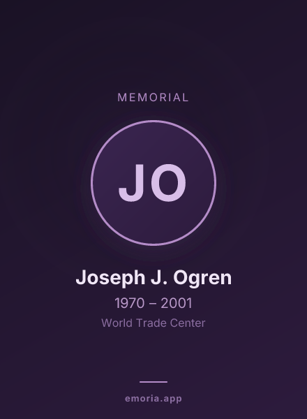 Memorial portrait of Joseph J. Ogren