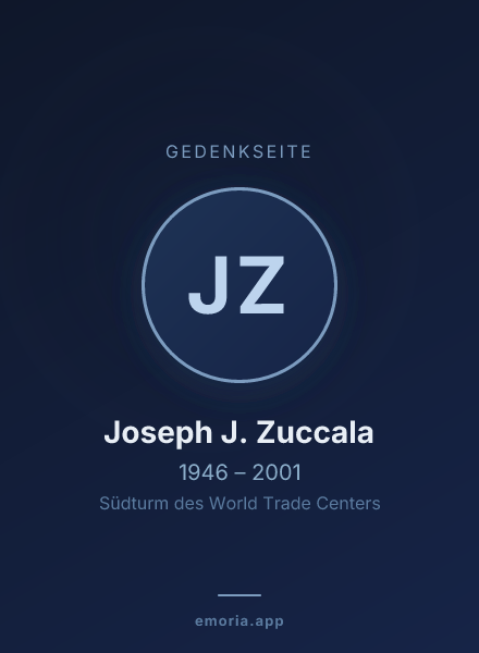 Gedenkportrait von Joseph J. Zuccala