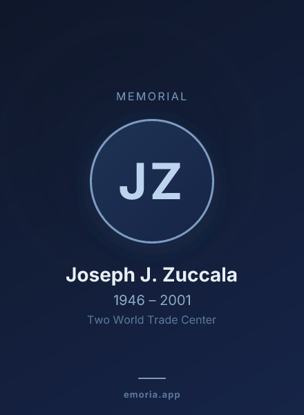 Memorial portrait of Joseph J. Zuccala