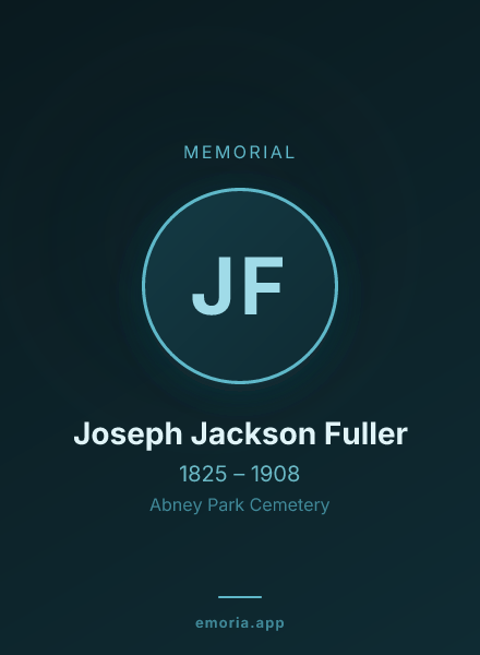Memorial portrait of Joseph Jackson Fuller