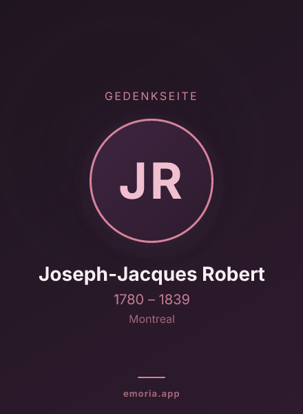 Gedenkportrait von Joseph-Jacques Robert