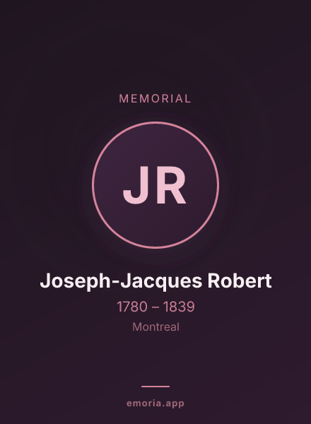 Memorial portrait of Joseph-Jacques Robert