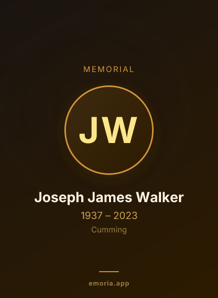 Memorial portrait of Joseph James Walker