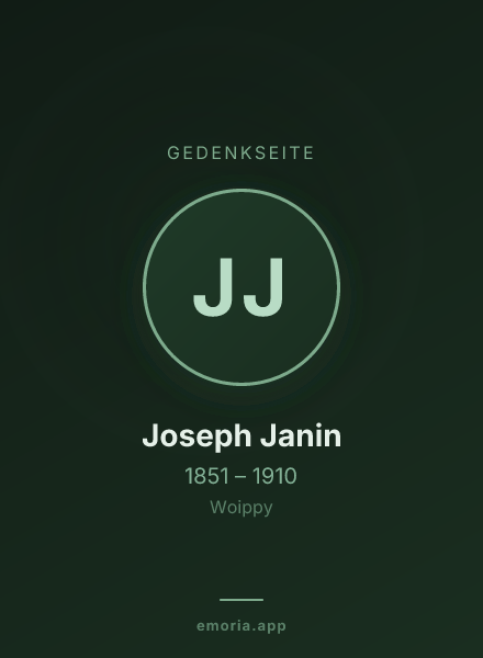 Gedenkportrait von Joseph Janin