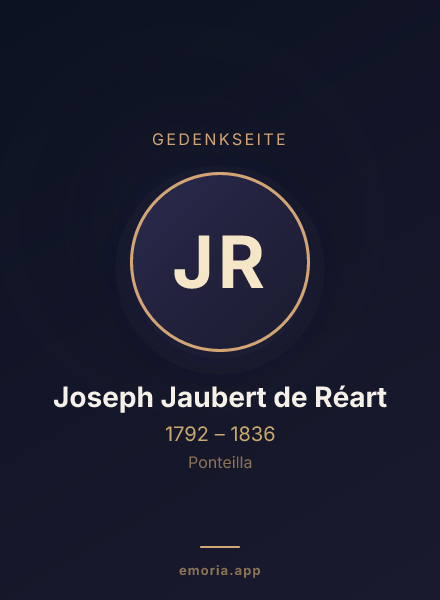 Gedenkportrait von Joseph Jaubert de Réart