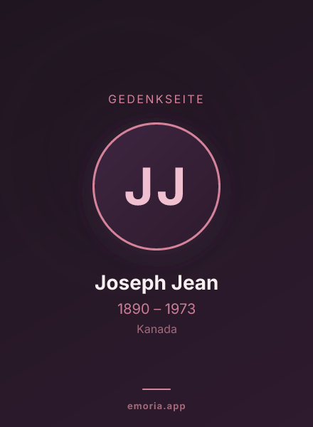 Gedenkportrait von Joseph Jean