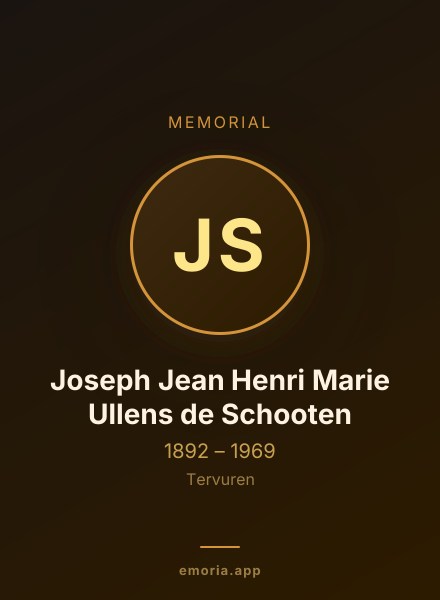 Memorial portrait of Joseph Jean Henri Marie Ullens de Schooten