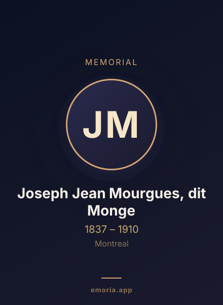 Memorial portrait of Joseph Jean Mourgues, dit Monge